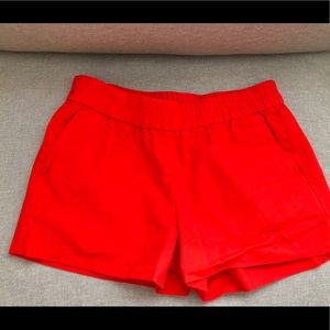Red-orange J. Crew shorts
